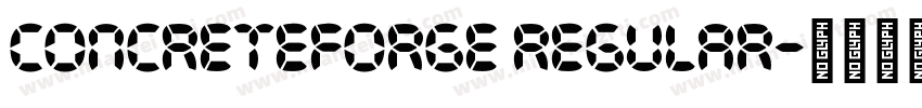 ConcreteForge Regular字体转换